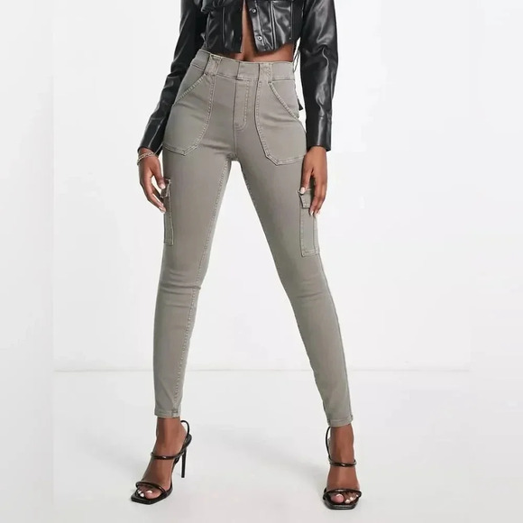 Spanx Stretch Twill Skinny Cargo Pants - Picture 1 of 10